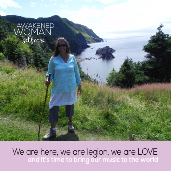 awakened woman self care podcast with host christine pensa